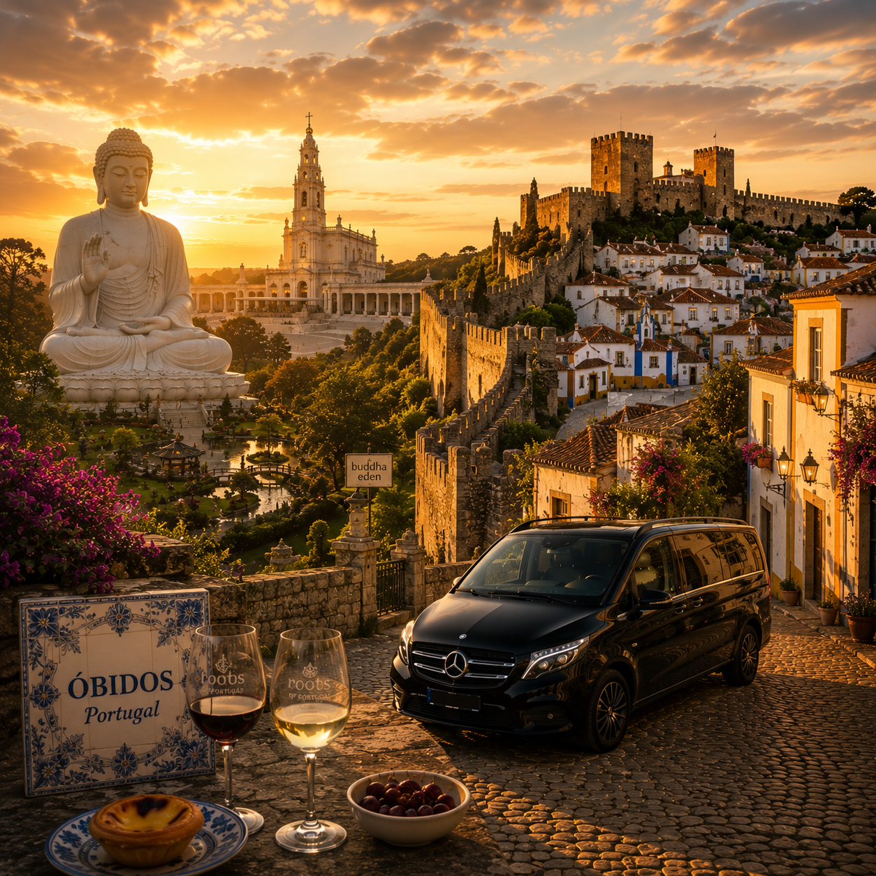 Buddha Eden, Óbidos e Fátima